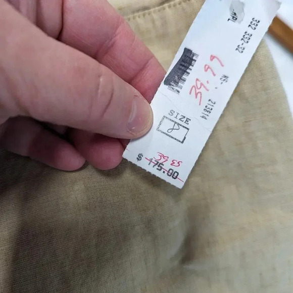 NWT Bernard Zins Linen Silk Pencil Skirt - 8 - Picture 5 of 5